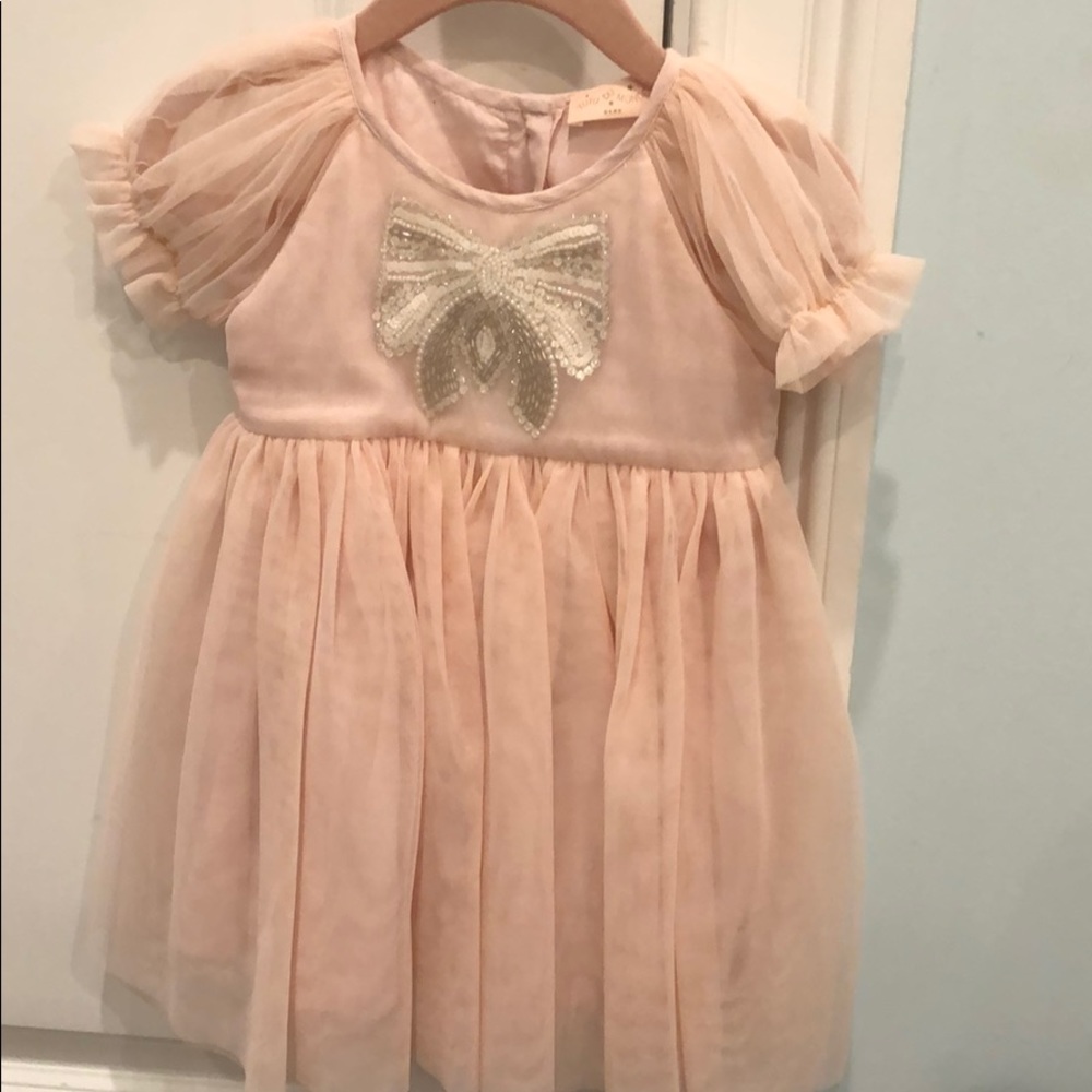 New tutu du monde pink tulle crystal dress